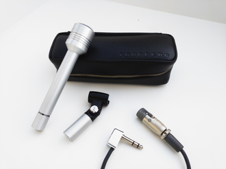 Tandberg microphone and accessories, photographed July 10, 2020. Archival illustration of voice technology; not Microsoft equipment.