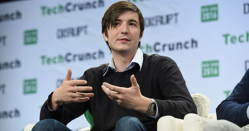 Vlad Tenev, cofondateur de Robinhood, sur scène à TechCrunch Disrupt à New York