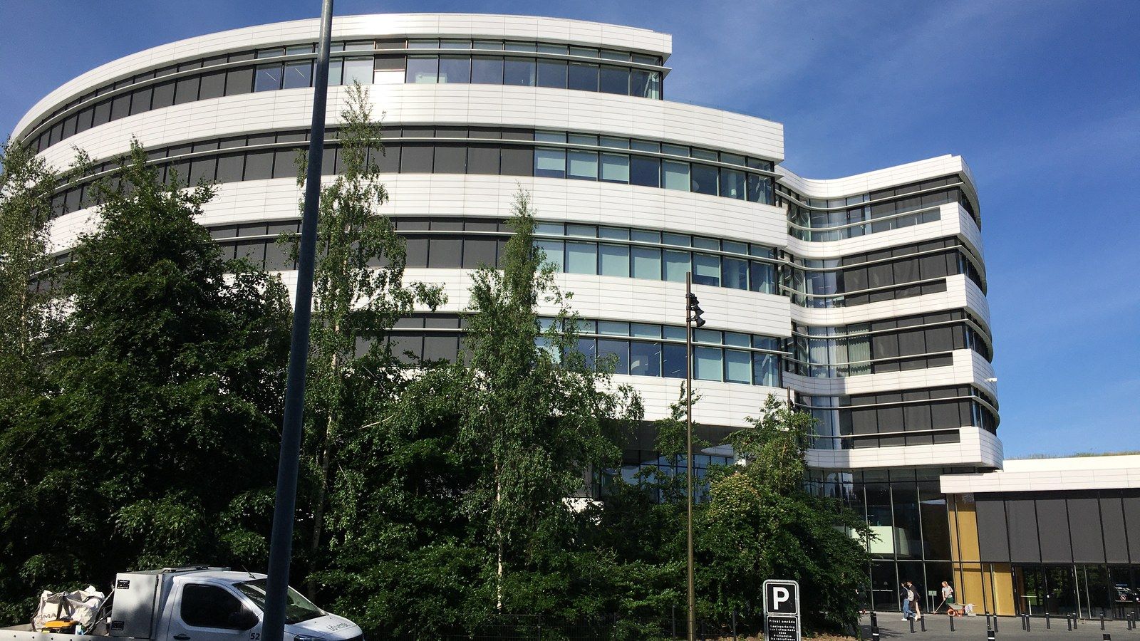 Novo headquarters building in Bagsværd, Denmark, photographed in June 2024; archival view