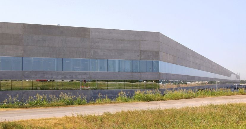 Tesla's Gigafactory Texas Building 1 near Austin, Texas